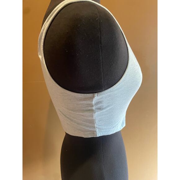 Women's Small Light Gray Cropped Tank Loungewear GUC Athletic - Picture 3 of 5